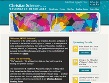 Tablet Screenshot of christiansciencedc.org